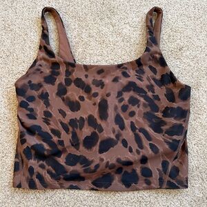 NWOT Old Navy Leopard Print Workout Top